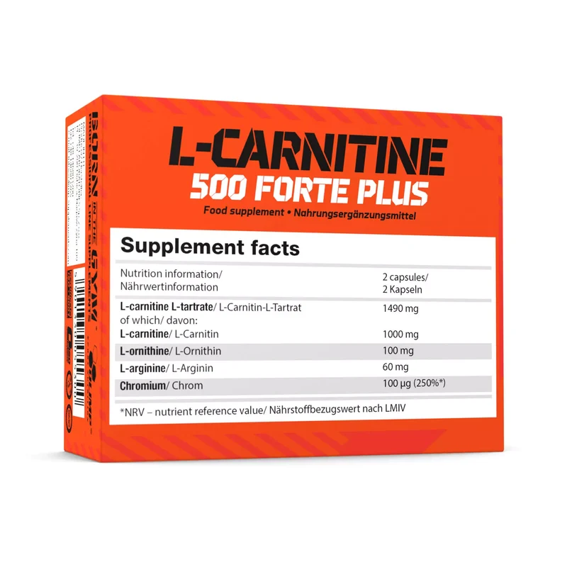 L-Carnitine 500 Forte Plus 60 capsules