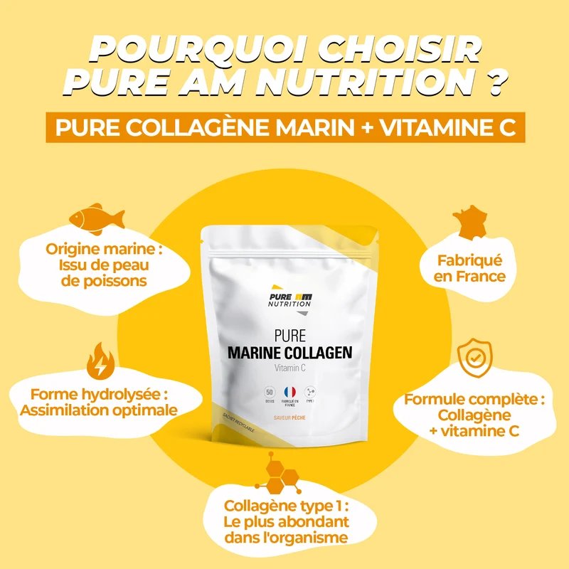 PURE Collagène marin + vitamine C