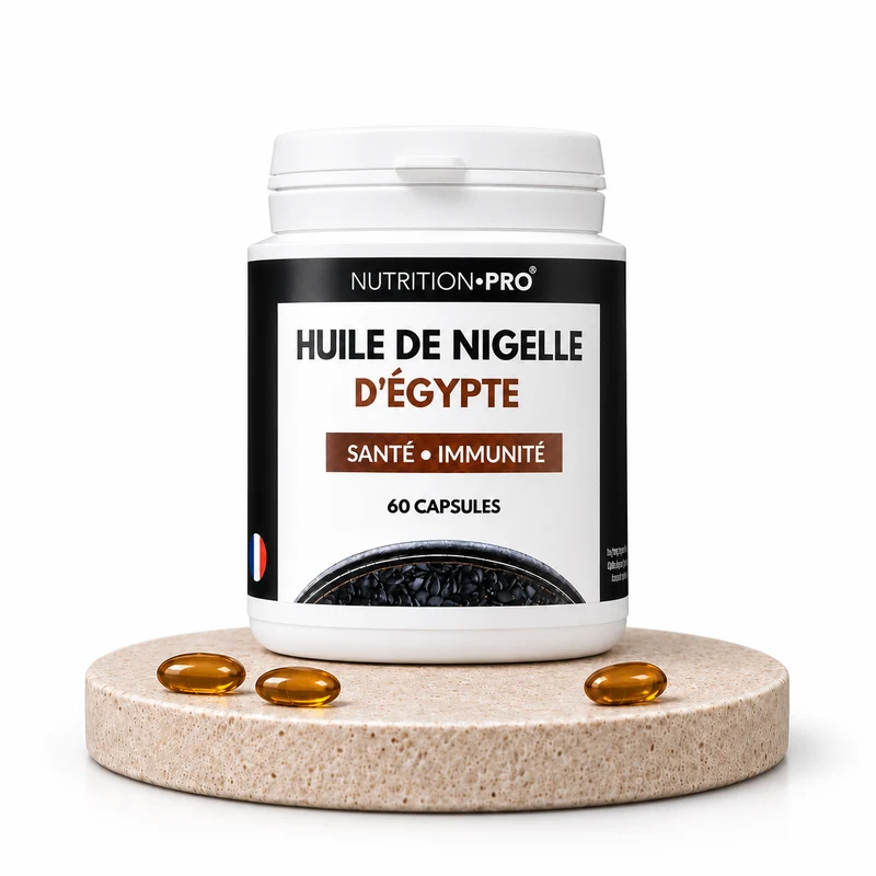 HUILE DE NIGELLE D'ÉGYPTE EN CAPSULES