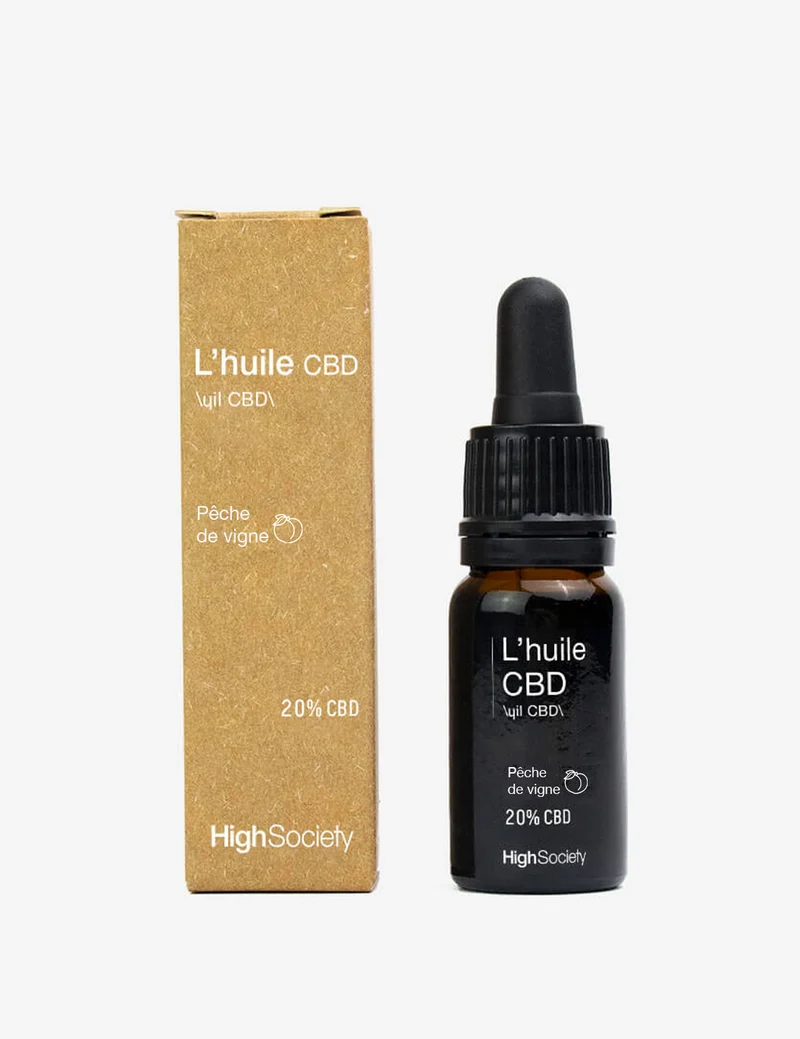 Huile 20% de CBD Broad Spectrum - Pêche de vigne