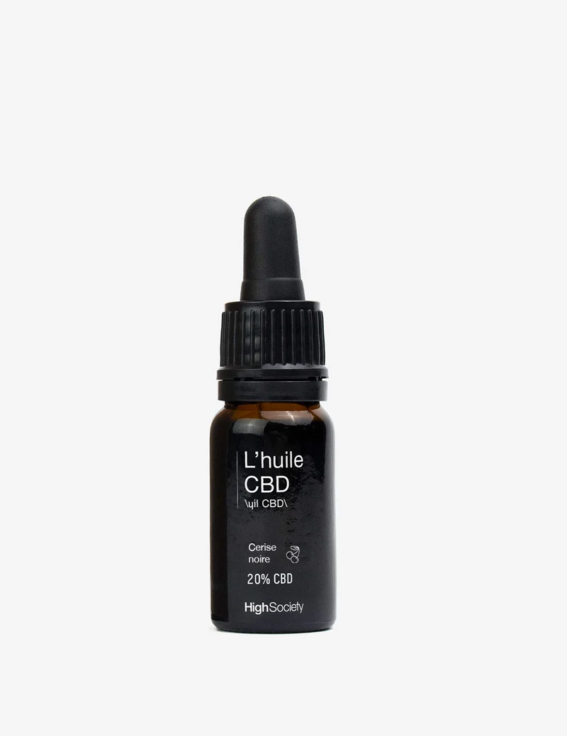 Huile 20% de CBD Broad Spectrum - Cerise noire