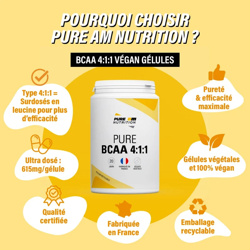 PURE BCAA 4:1:1 en gélules