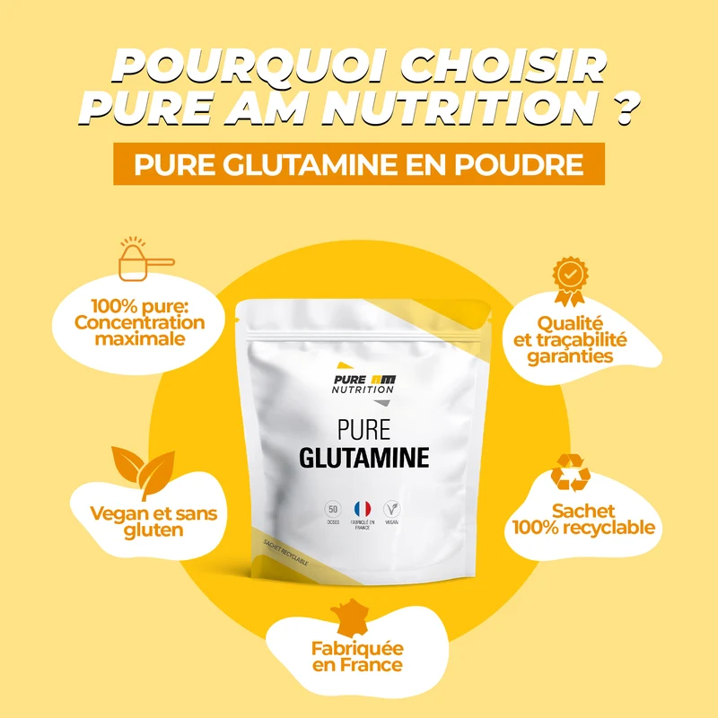 PURE Glutamine en poudre