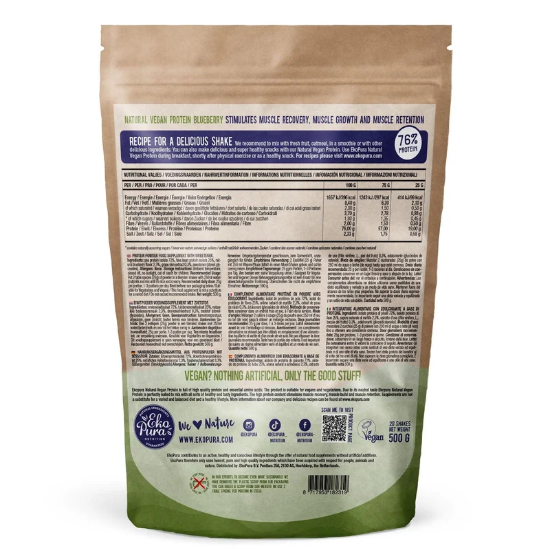 Vegan Protein Blueberry