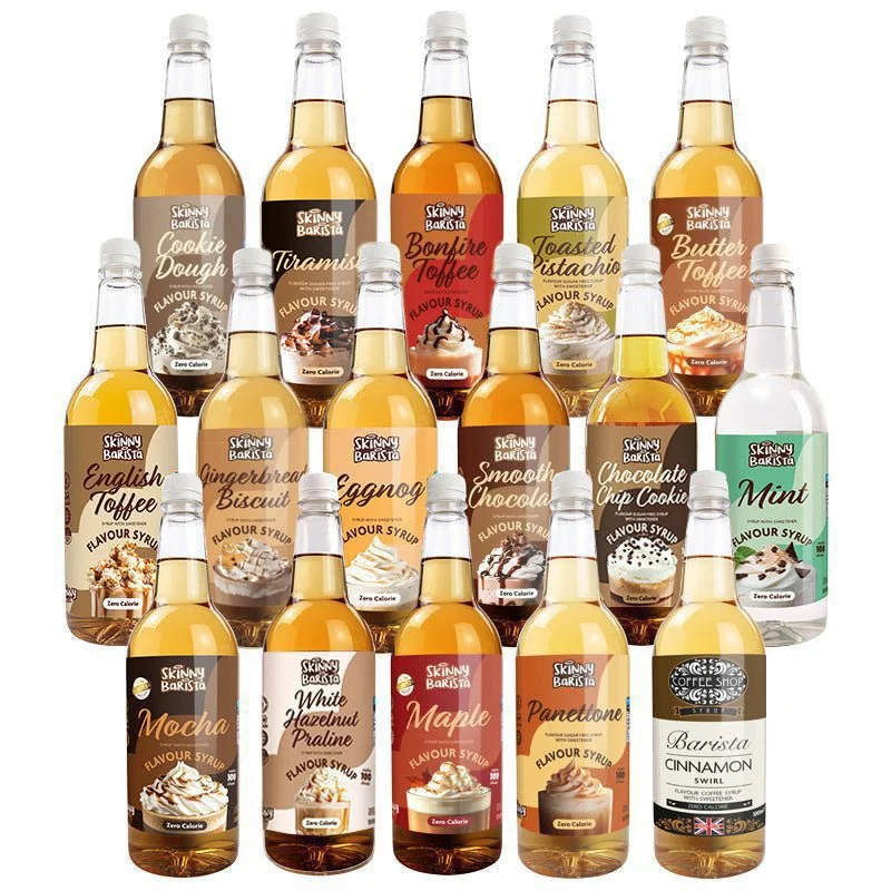 Le méga pack de sirop Barista de Skinny Food Co (16 × 1 L)