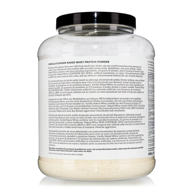 Vanilla Whey Protein Powder | Naked Vanilla Whey - 2280g