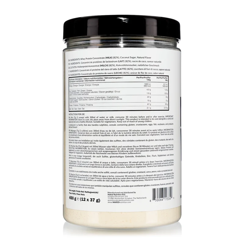 Vanilla Whey Protein Powder | Naked Vanilla Whey - 450g