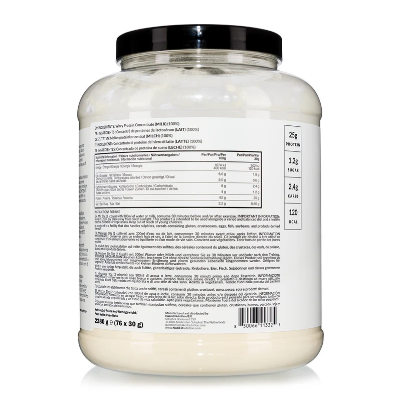 Grass Fed Whey Protein Powder | Naked Whey - 2280g
