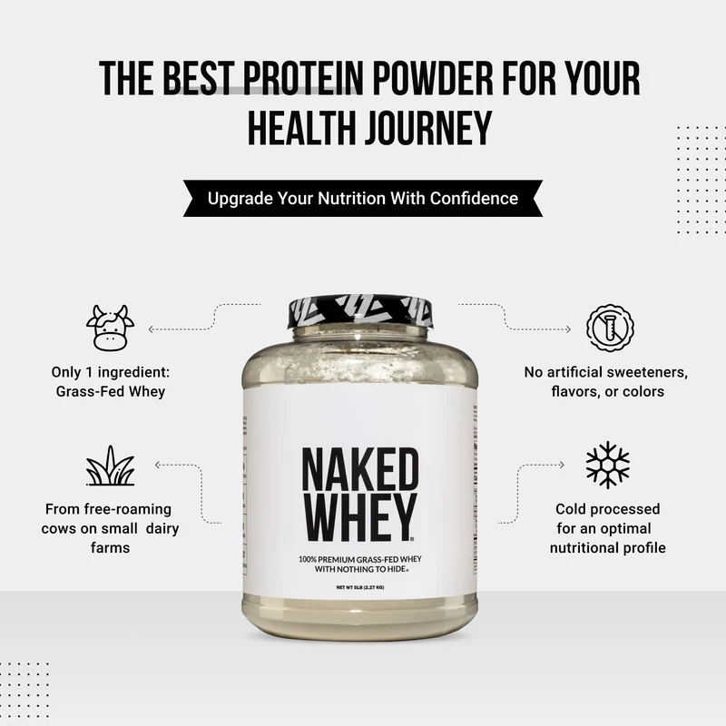 Grass Fed Whey Protein Powder | Naked Whey - 2280g