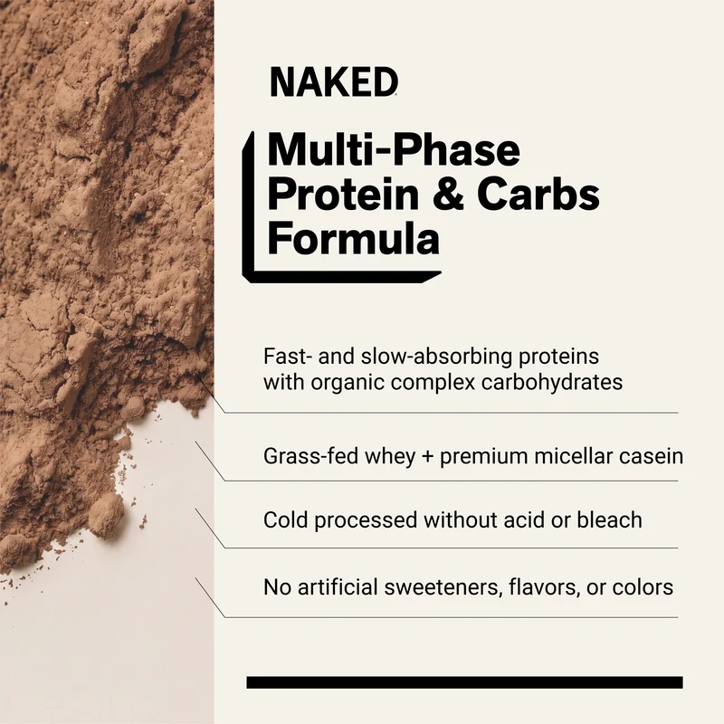 Chocolate Mass Gainer Protein Supplement | Naked Chocolate Mass - 12LB