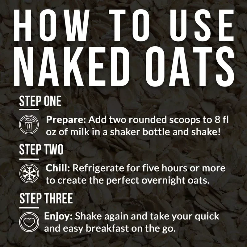 Strawberry Cream Protein Oats | Naked Oats
