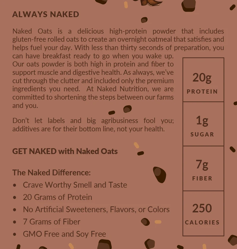 Double Chocolate Protein Oats | Naked Oats