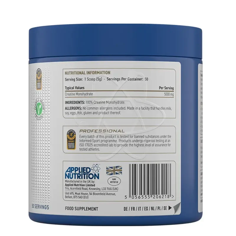 Créatine monohydrate micronisée Applied 250g