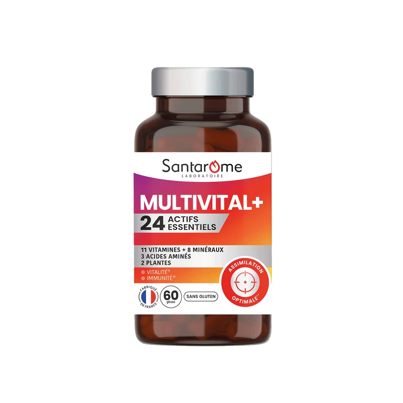 Multivital + 24 actifs essentiels - 60 gélules