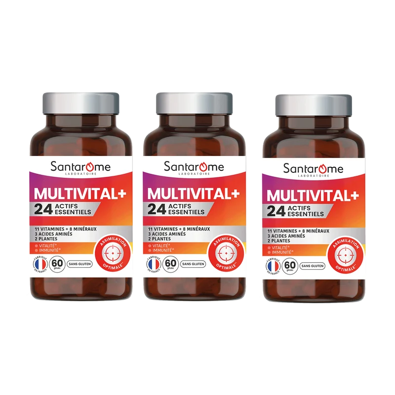 Multivital + 24 actifs essentiels - 60 gélules