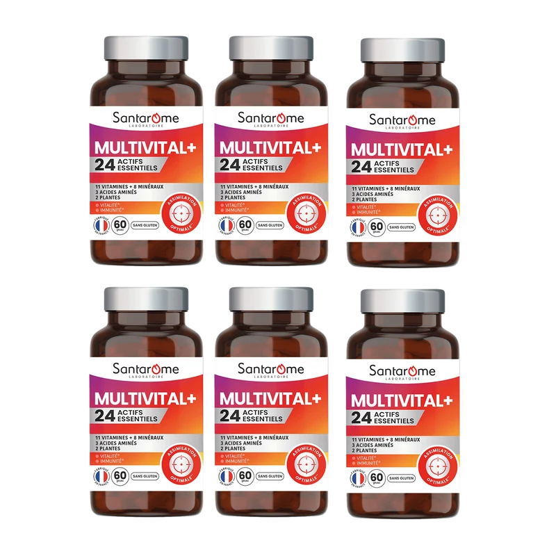 Multivital + 24 actifs essentiels - 60 gélules