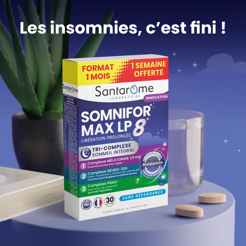 Somnifor Max LP 8h - 30 comprimés sommeil