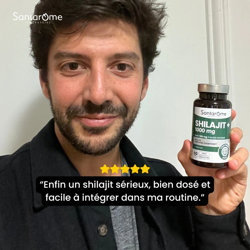 Shilajit + 1000 mg - 60 gélules