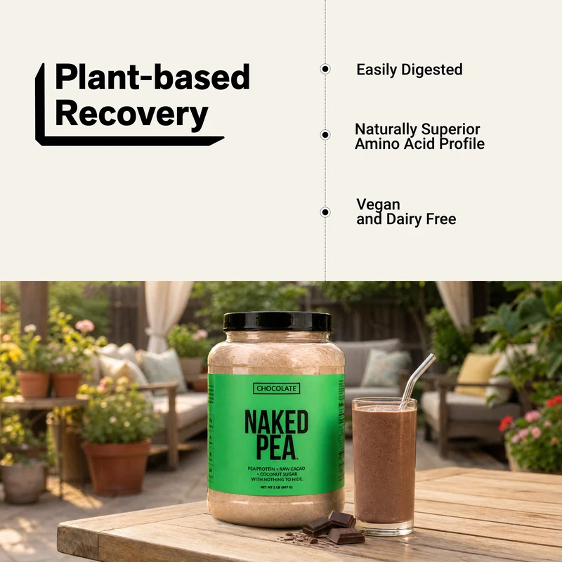 Chocolate Pea Protein Powder | Naked Chocolate Pea - 2LB