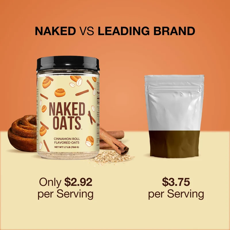 Cinnamon Roll Protein Oats | Naked Oats