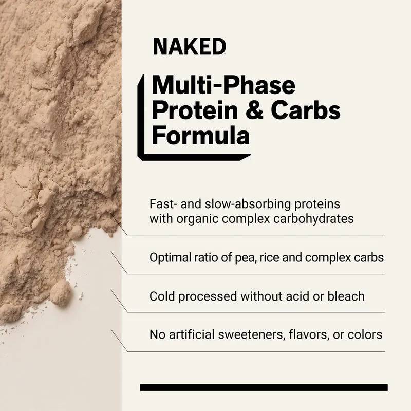 Chocolate Peanut Butter Vegan Mass Gainer Supplement | Naked Vegan Mass - 8LB