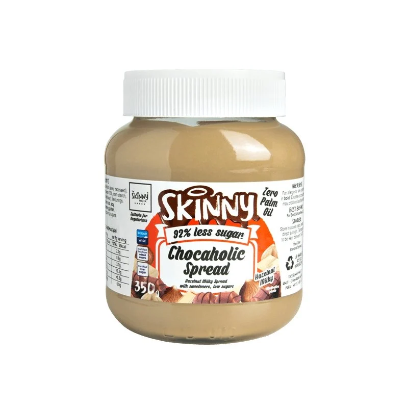 (Liquidation, À consommer de préférence avant juin 2023) Pâte à tartiner légère au chocolat et au lait de noisette, faible en sucre - 350 g