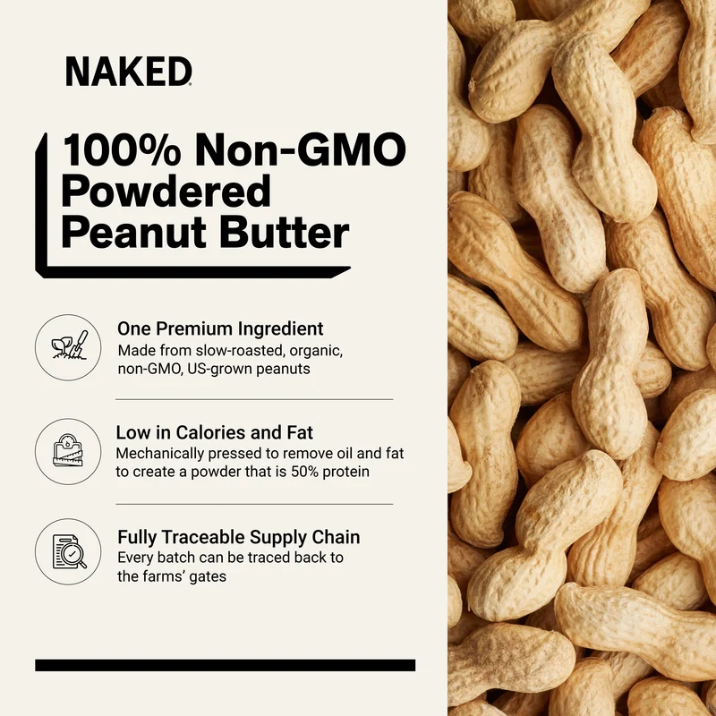 Organic Powdered Peanut Butter | Organic Naked PB - 1.5LB