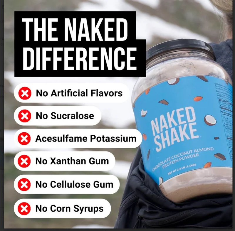 Chocolate Coconut Almond Protein Shake | Naked Shake - 30 Servings