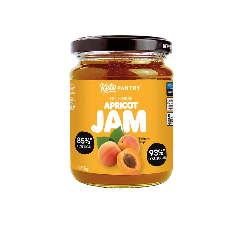 Confiture d'abricots faible en sucre Keto Pantry - 215 g