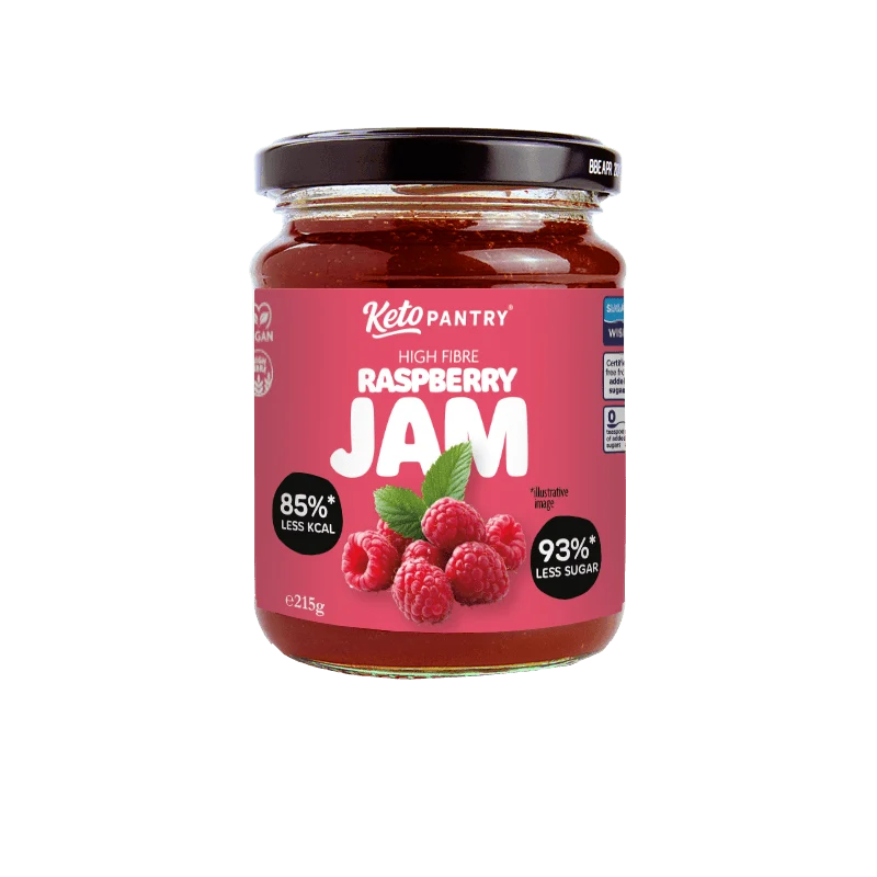 Confiture de framboises faible en sucre Keto Pantry - 215 g
