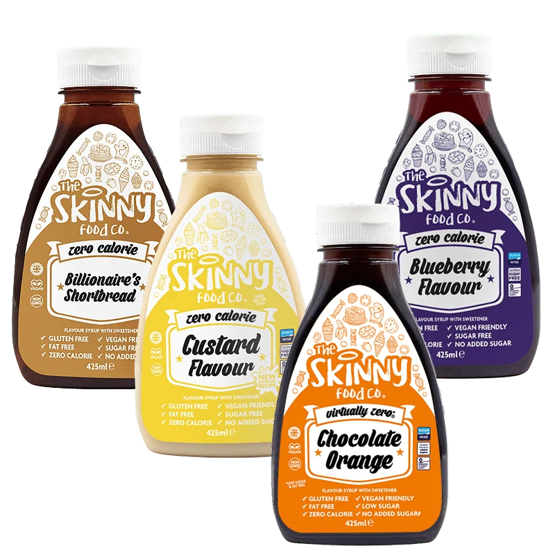 Coffret de sirops essentiels les plus vendus - The Skinny Food Co 4 x 425 ml