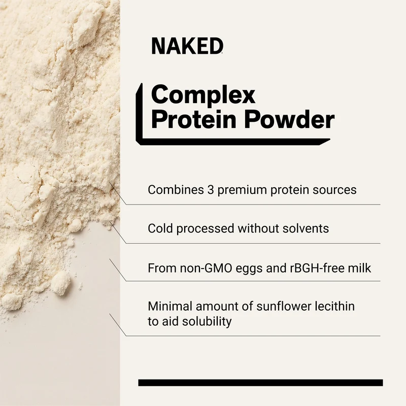Protein Powder Blend - 3LB Egg, Whey & Casein Protein Blend | Naked Protein - 3LB