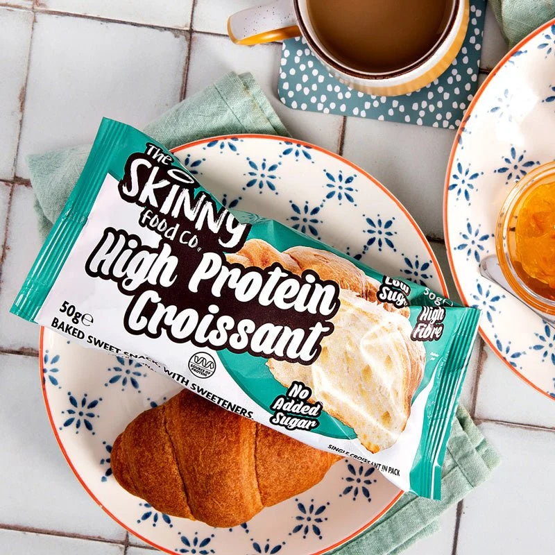 (Liquidation, À consommer de préférence avant le 26 avril) Croissants riches en protéines Skinny Food Co 50 g