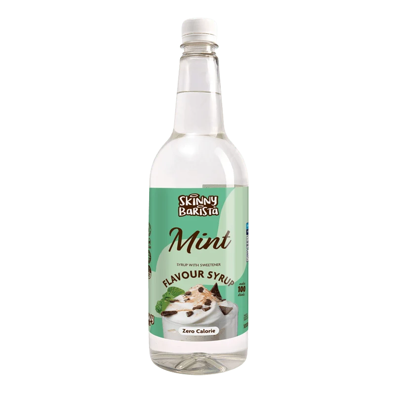 Mint Barista Zero Calorie Sirop de café maigre sans sucre - 1 litre