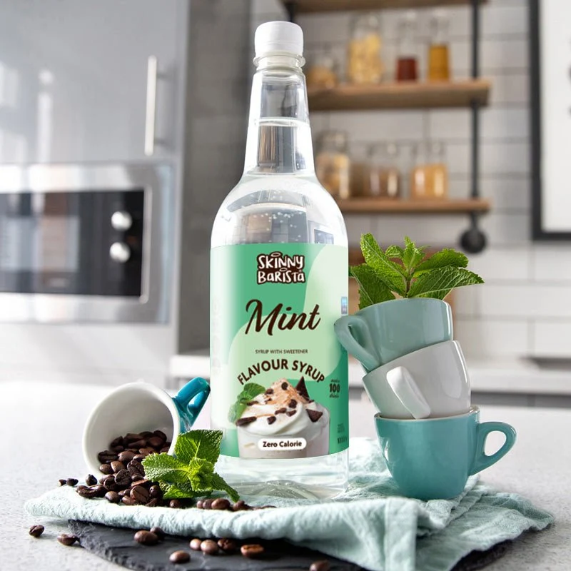 Mint Barista Zero Calorie Sirop de café maigre sans sucre - 1 litre