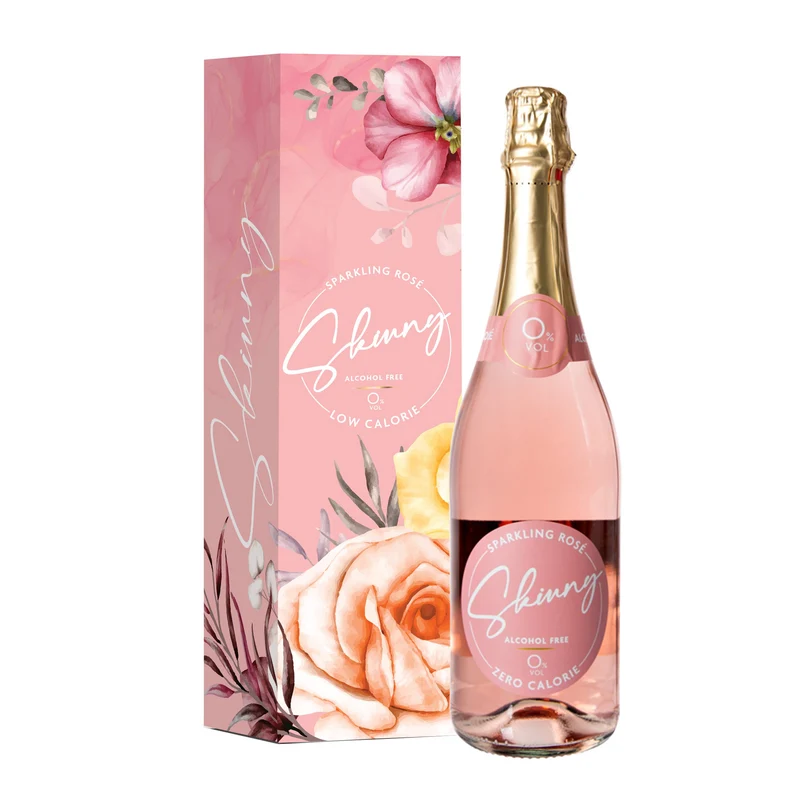 Prosecco rosé pétillant sans alcool avec coffret cadeau - 75cl