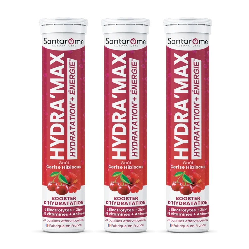 HYDRA'MAX Cerise Hibiscus - 20 pastilles hydratation
