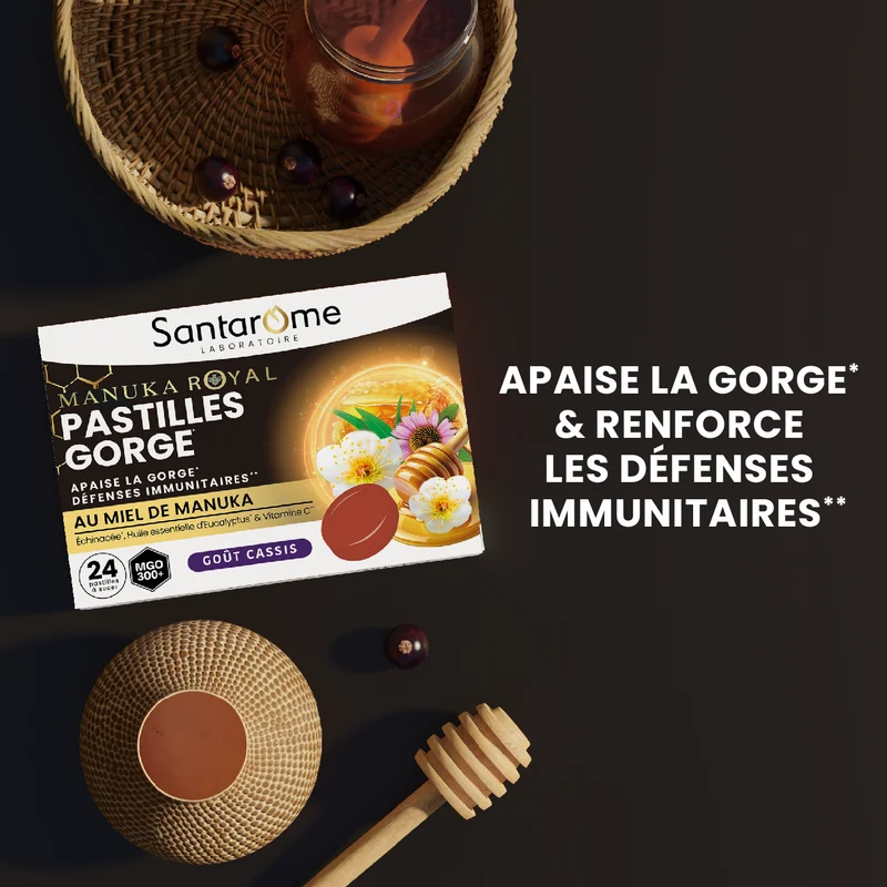 Pastilles Gorge au miel de Manuka