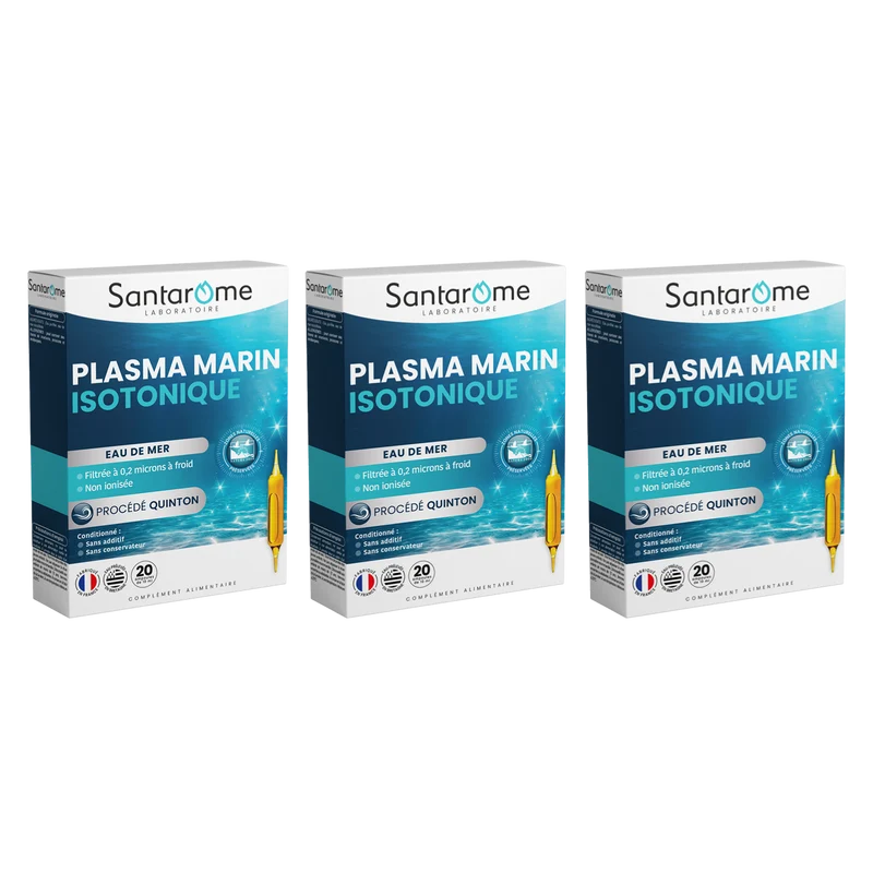 Plasma Marin Isotonique - Eau de Quinton - 20 ampoules