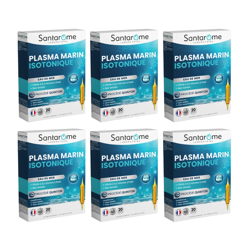 Plasma Marin Isotonique - Eau de Quinton - 20 ampoules