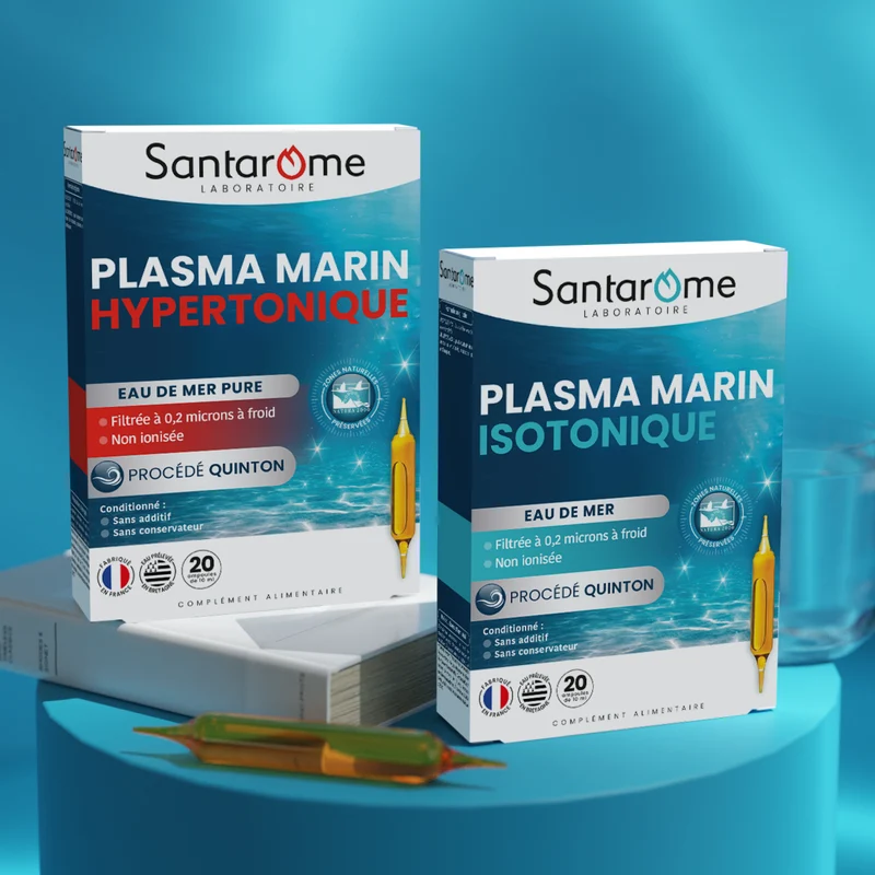 Plasma Marin Hypertonique - Eau de Quinton - 20 ampoules
