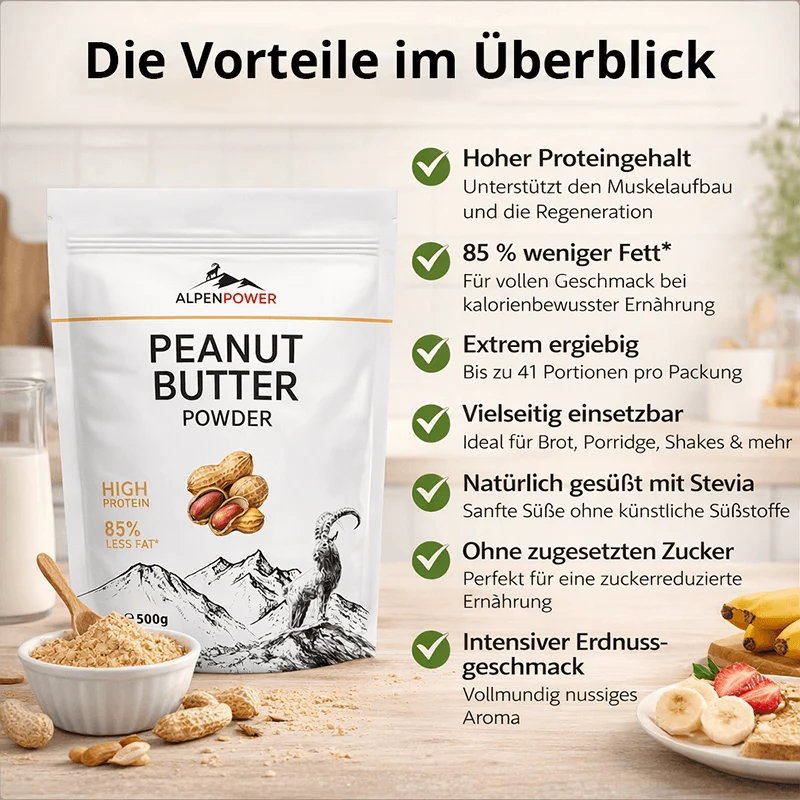Beurre de cacahuètes en poudre 500 g