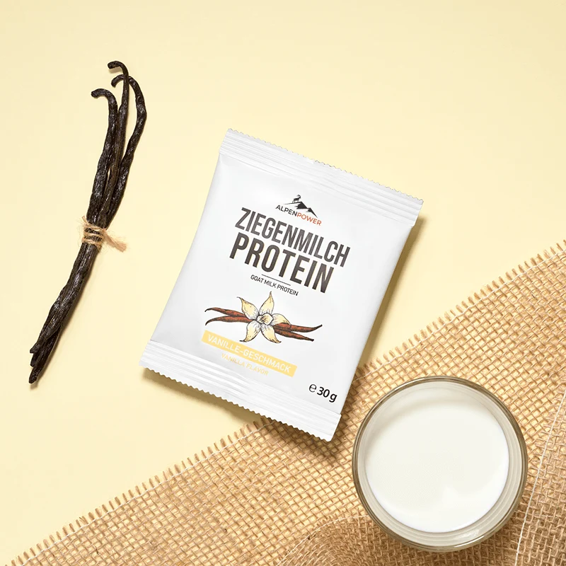 Échantillon de protéines de lait de chèvre
