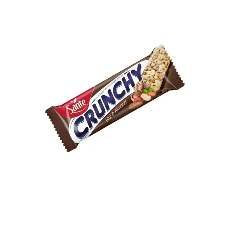 Barre Crunchy Céréales Noix Amandes et Chocolat 40g