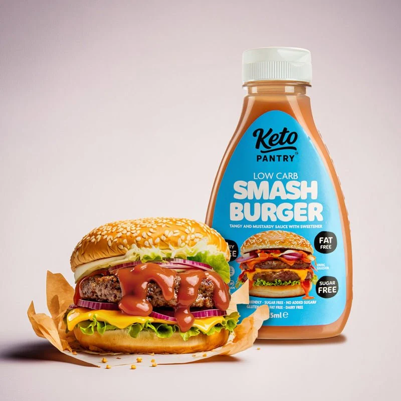 Sauce légère Keto Pantry Smash Burger pratiquement zéro calorie© - 425 ml (à l'unité ou par lot de 6)