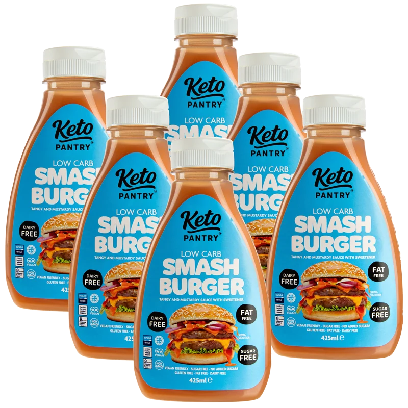 Sauce légère Keto Pantry Smash Burger pratiquement zéro calorie© - 425 ml (à l'unité ou par lot de 6)
