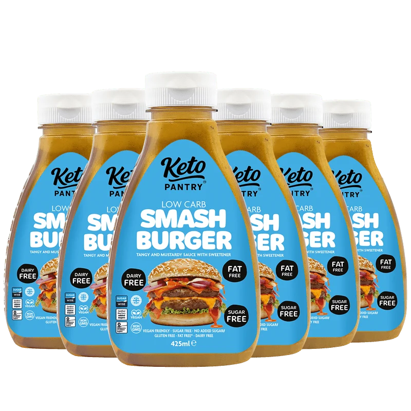 Sauce légère Keto Pantry Smash Burger pratiquement zéro calorie© - 425 ml (à l'unité ou par lot de 6)