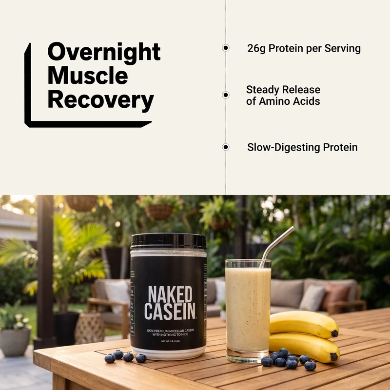 Micellar Casein Protein Powder | Naked Casein - 1lb