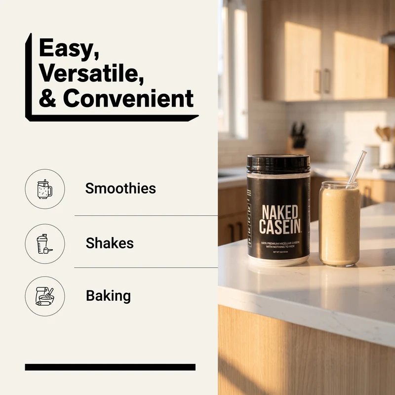 Micellar Casein Protein Powder | Naked Casein - 1lb