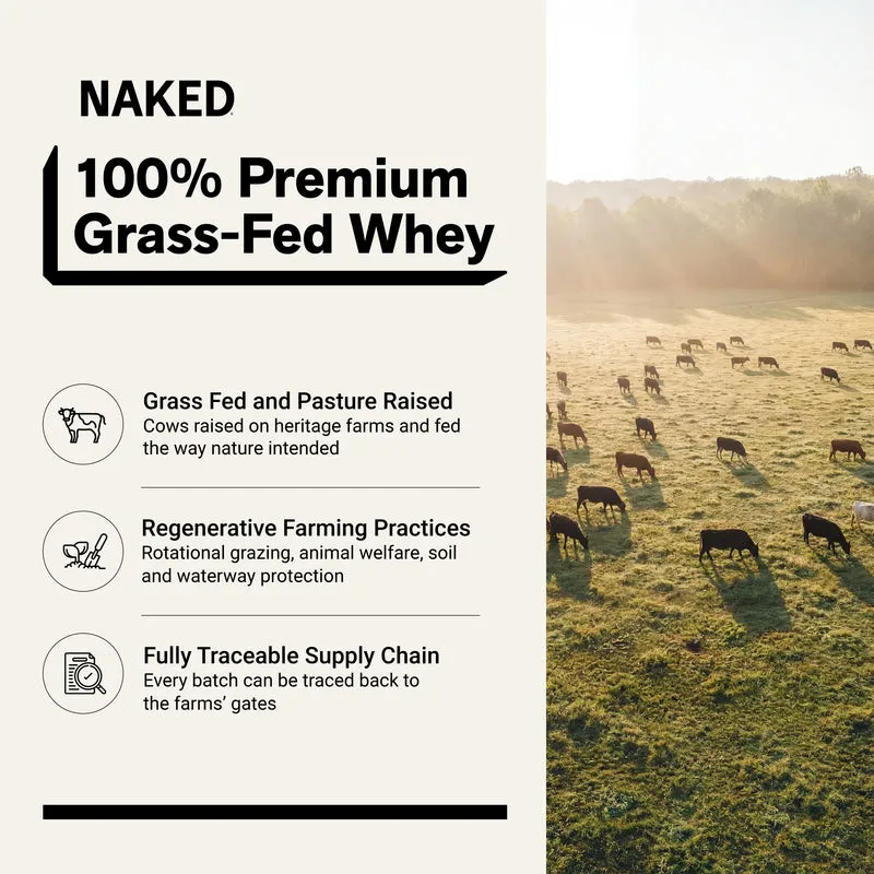 Grass Fed Whey Protein Powder | Naked Whey - 1LB